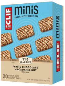 CLIF BAR Minis - White Chocolate Macadamia Nut Flavor - Made with Organic Oats - 4g Protein - Non-GMO - Plant Based - Snack-Size Energy Bars - 0.